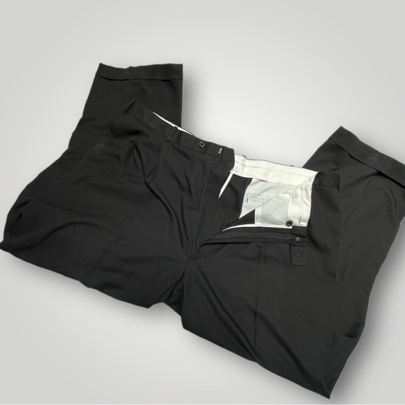 Bill Blass Dress Pants Black 42/28 - Picture 12 of 16